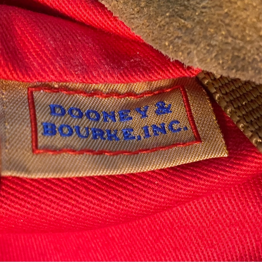 Dooney & Bourke Tan Suede Hobo Shoulder Bag. - Picture 12 of 12